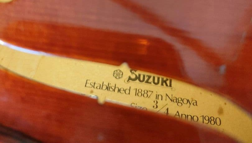 Suzuki バイオリン No.540 3/4 1980年製　スズキ