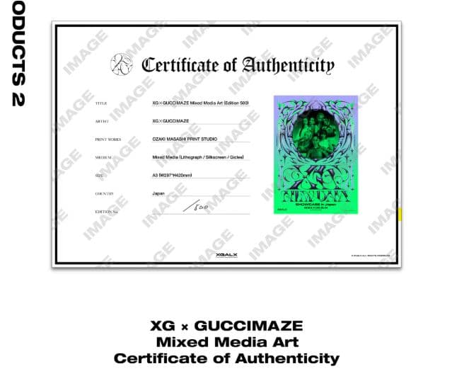 XG×GUCCIMAZE Mixed Media Art グッチメイズ