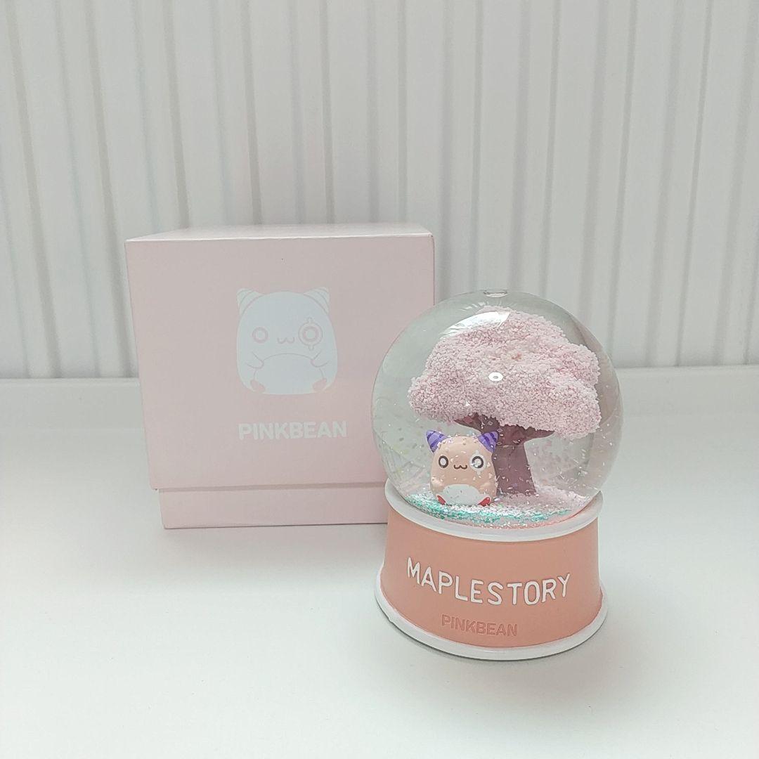 BTS ジン メイプルストーリー ピンクビーン スノードーム ウォーターボール