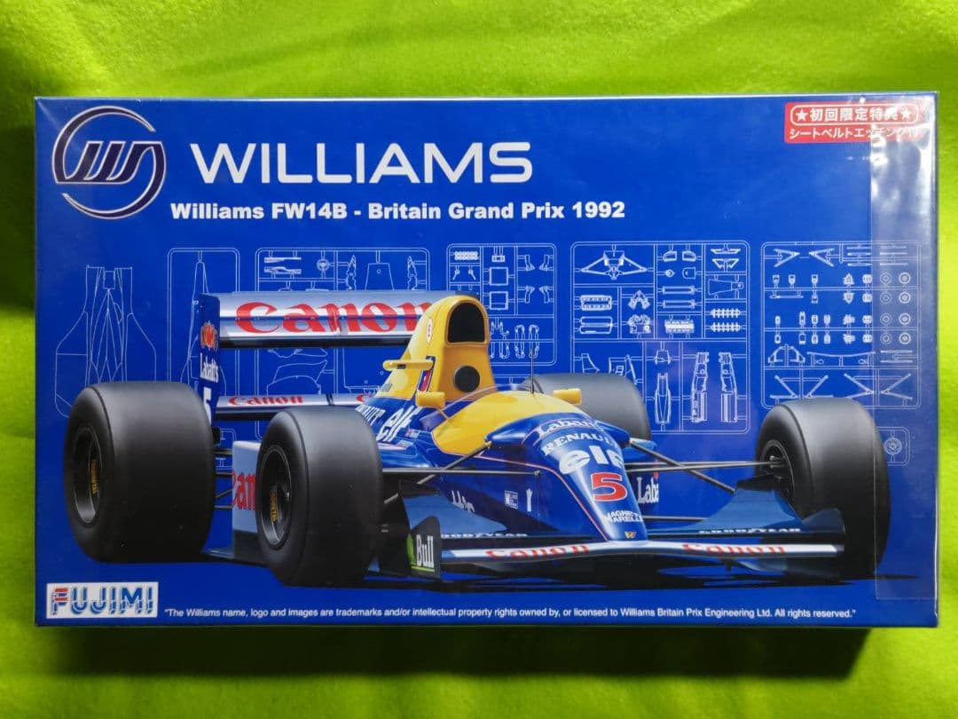 ウイリアムズ　FW14B フジミ　1/20初回限定特典付