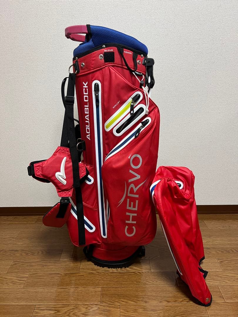 CHERVO AQUABLOCK ゴルフバッグ 赤