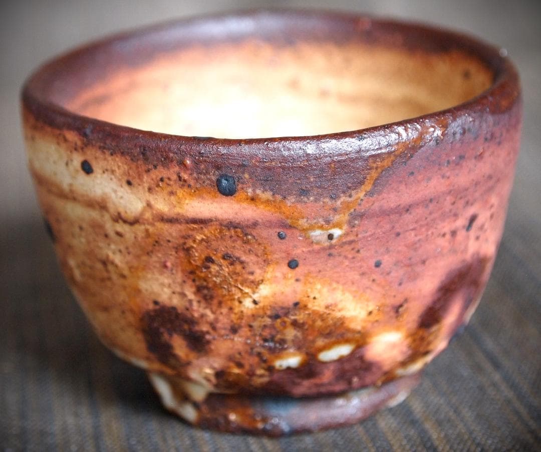 人気作家★水谷渉【師：中川自然坊＆鯉江良二粉引唐津ぐい呑みB