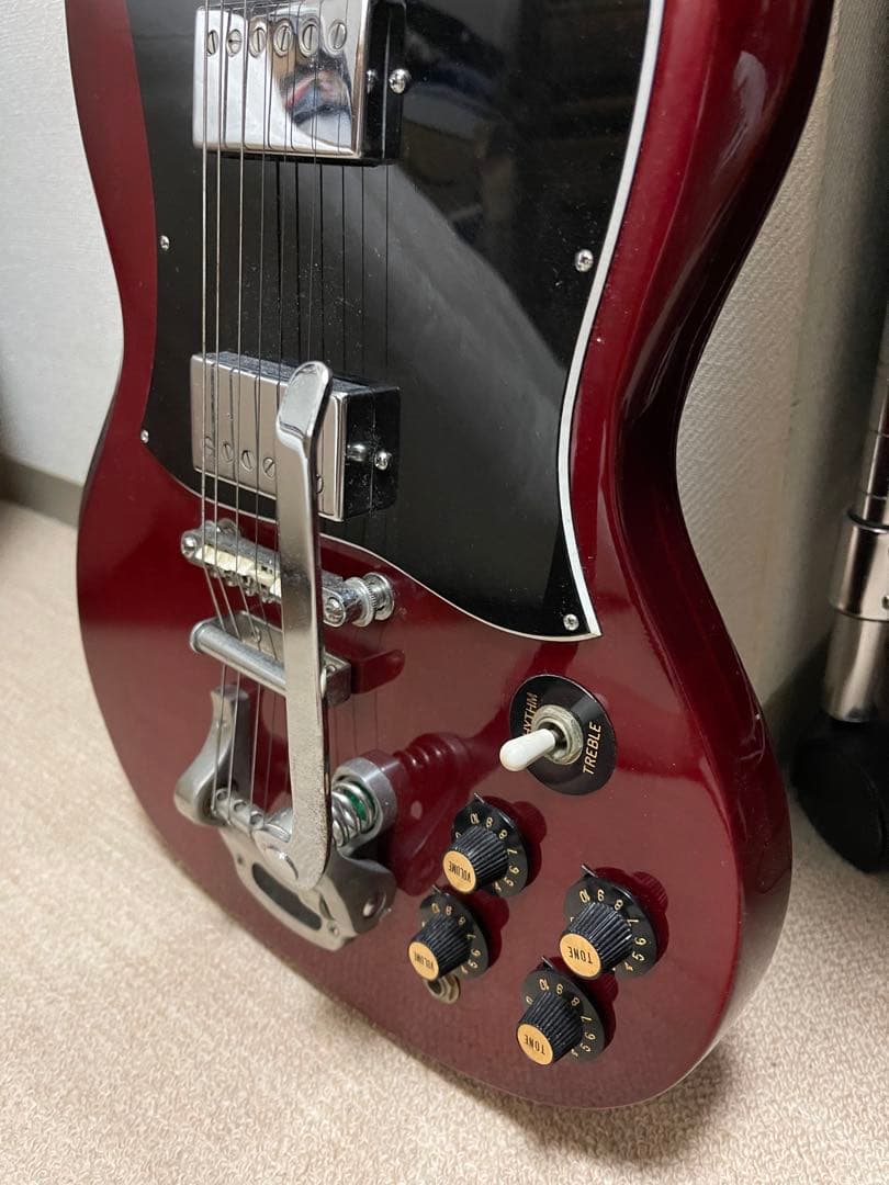 【ジャンク】Teisco SGモデル　アーム付き　ビザール　ジャパンヴィンテージ