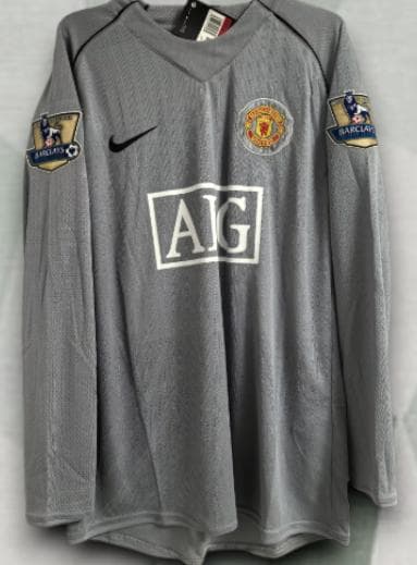 07/08 マンU GK アウェイ グレー 長袖 1番 ファン・デル・サール