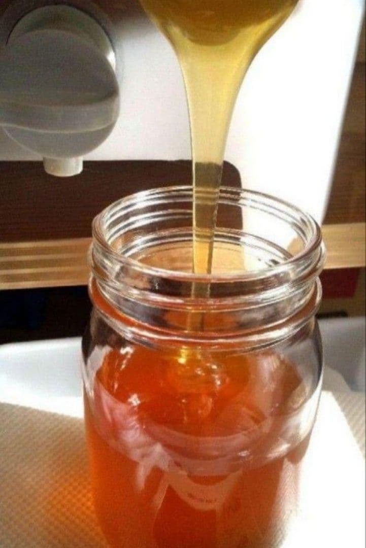 日本みつばち採りたて(生蜂蜜1800g+巣蜜373g)　コムハニー#12宮城県産