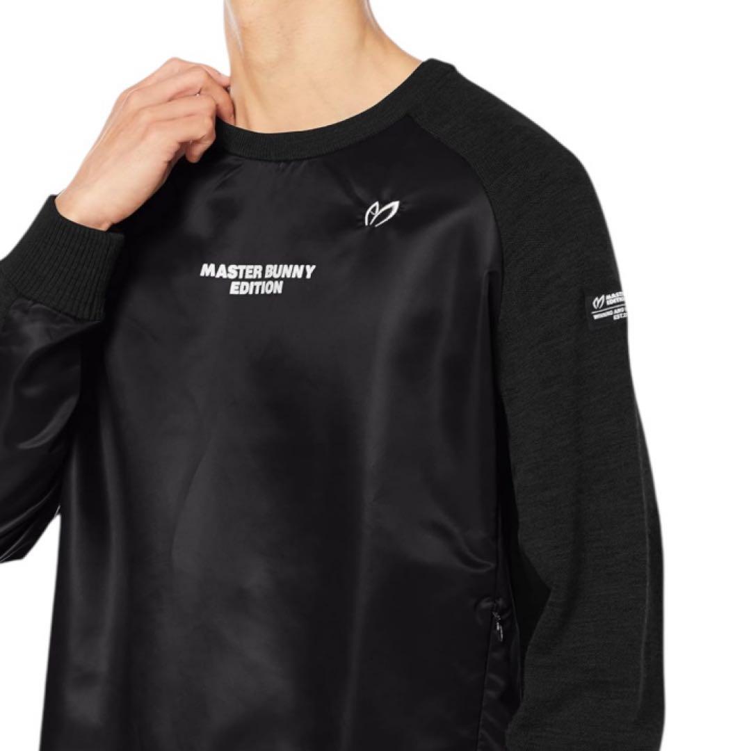 極美品★マスターバニーエディション クルーネック ナイロンニット 5(L) 黒
