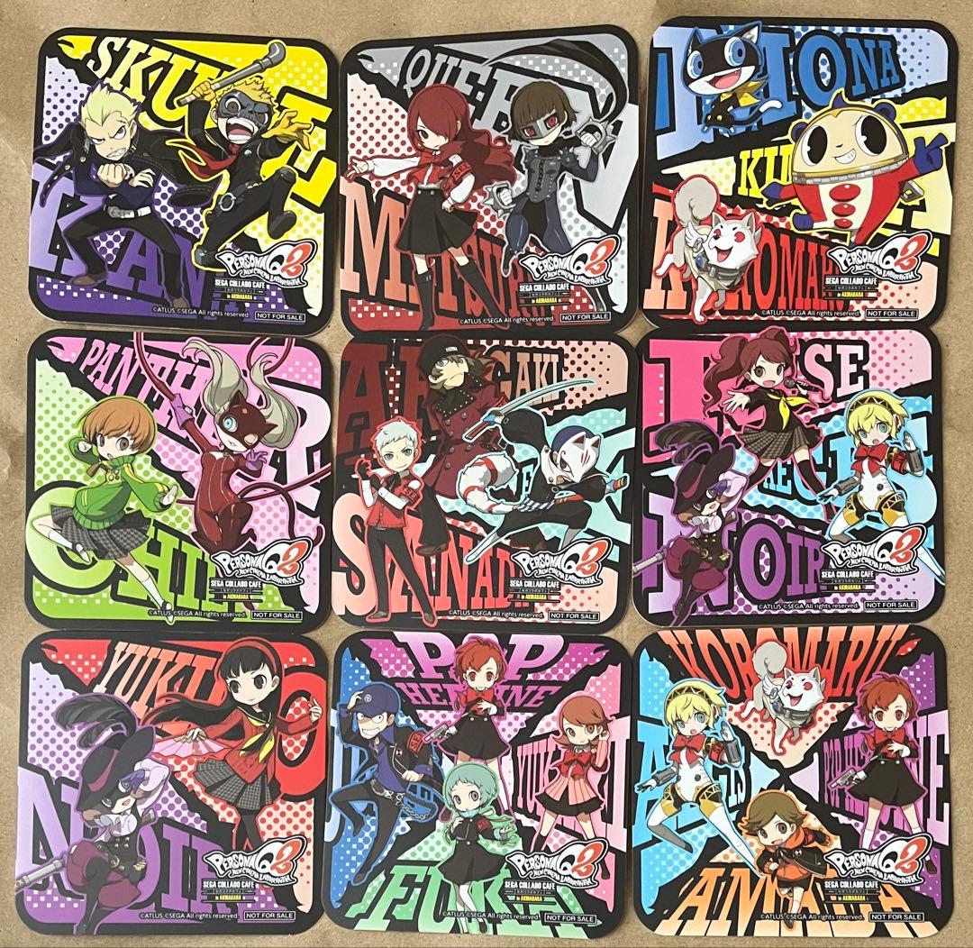 コンプセット ペルソナQ2 PQ2 セガ コラボ カフェ コースター