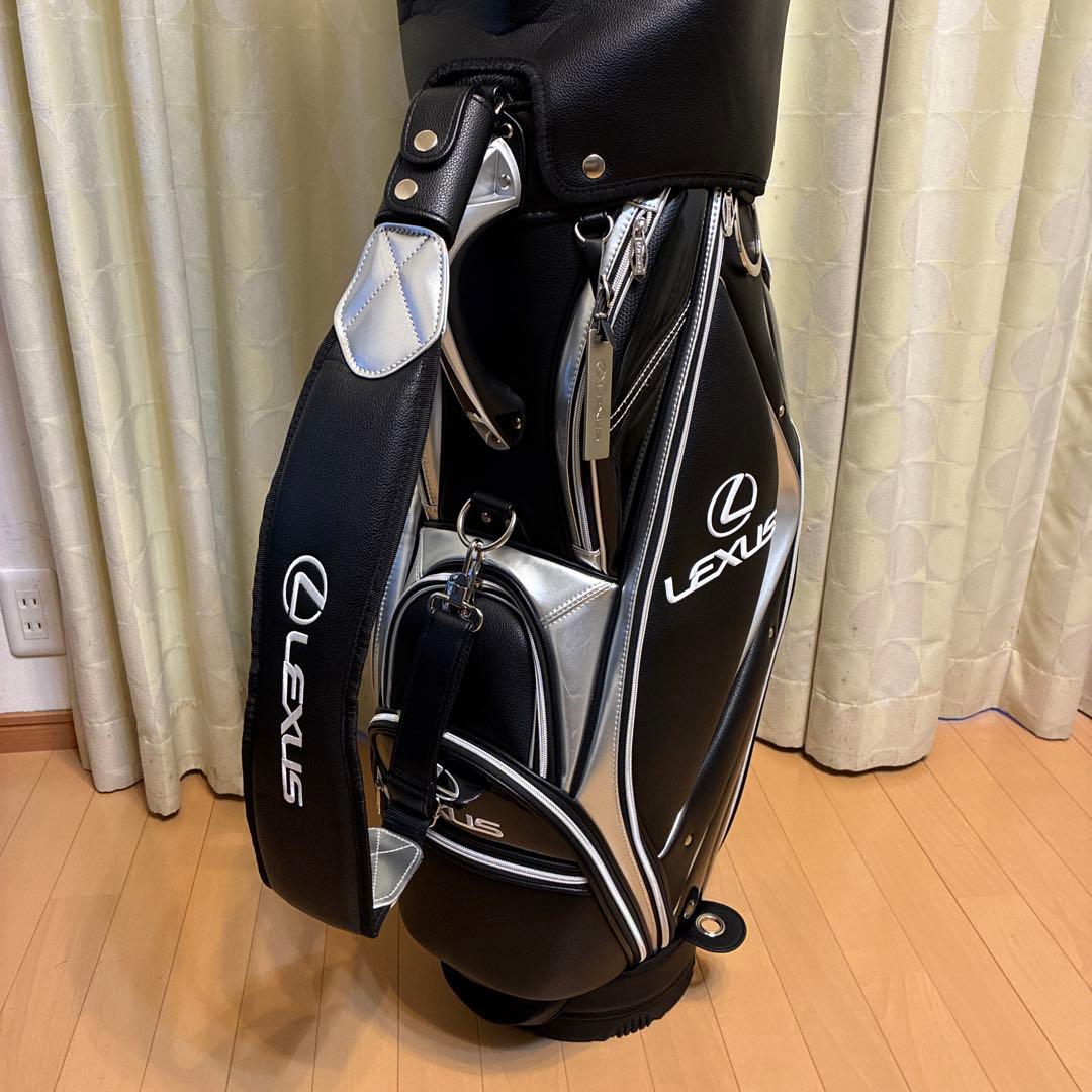 Lexus ゴルフキャディバッグ ブラック/シルバー