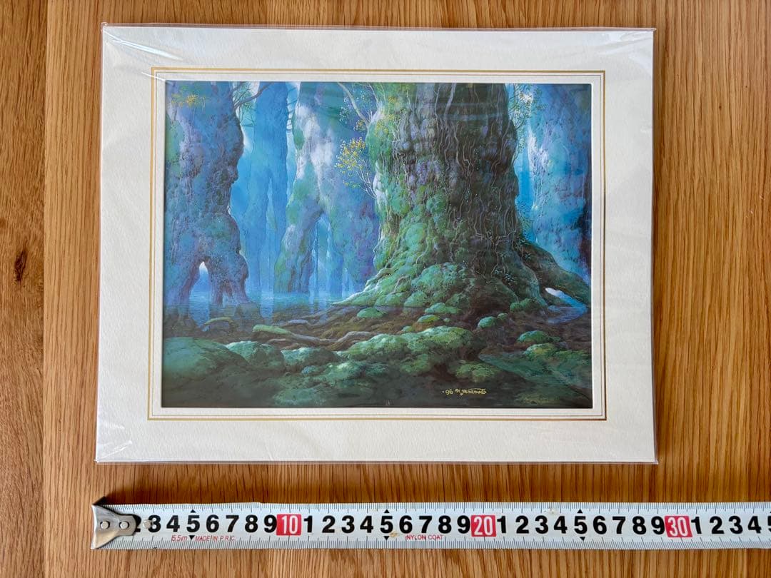 【未開封】山本二三 複製原画 2点セット ラピュタ もののけ姫 ジブリ背景画