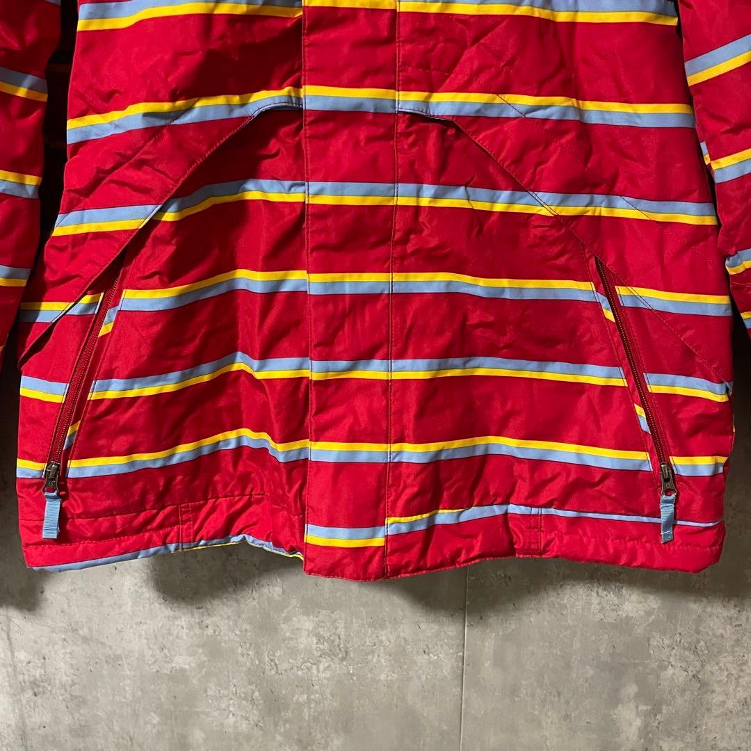 Burtonバートンスキーウェアスノーボードジャケットパーカーフード付き赤レッド