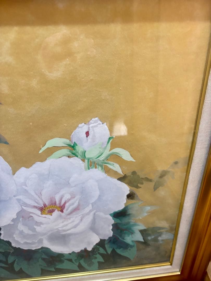 #宮下柚葵「牡丹」 絵画 額装作品 直筆サイン入り