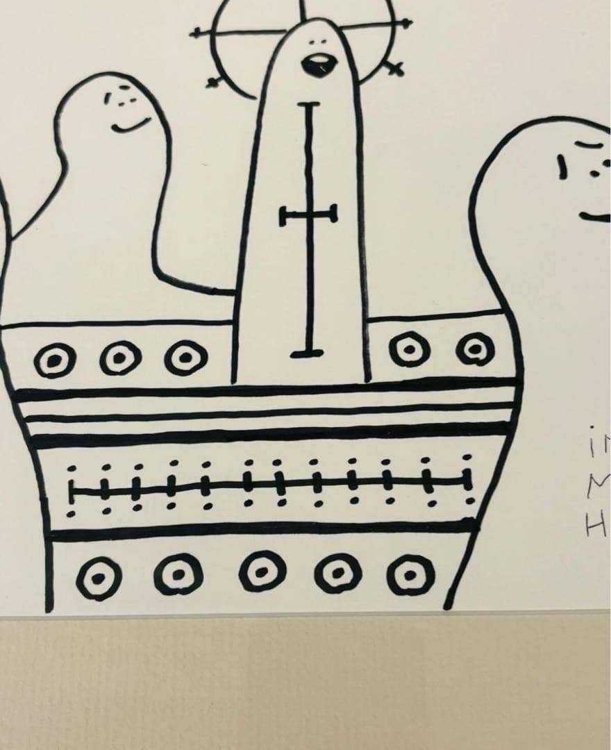 mark gonzales マークゴンザレス 原画 額入 サイン入 アート