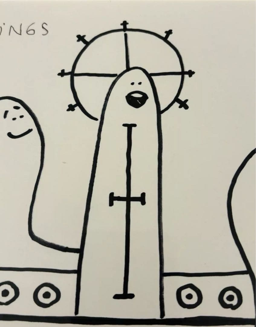 mark gonzales マークゴンザレス 原画 額入 サイン入 アート