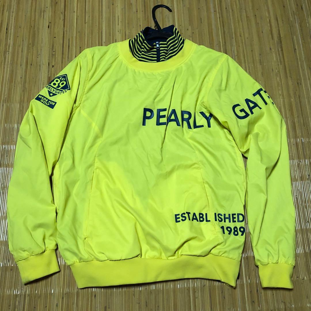 ★ パーリーゲイツ ツインスニード 保温/防寒 メンズ ブルゾン 黄 紺