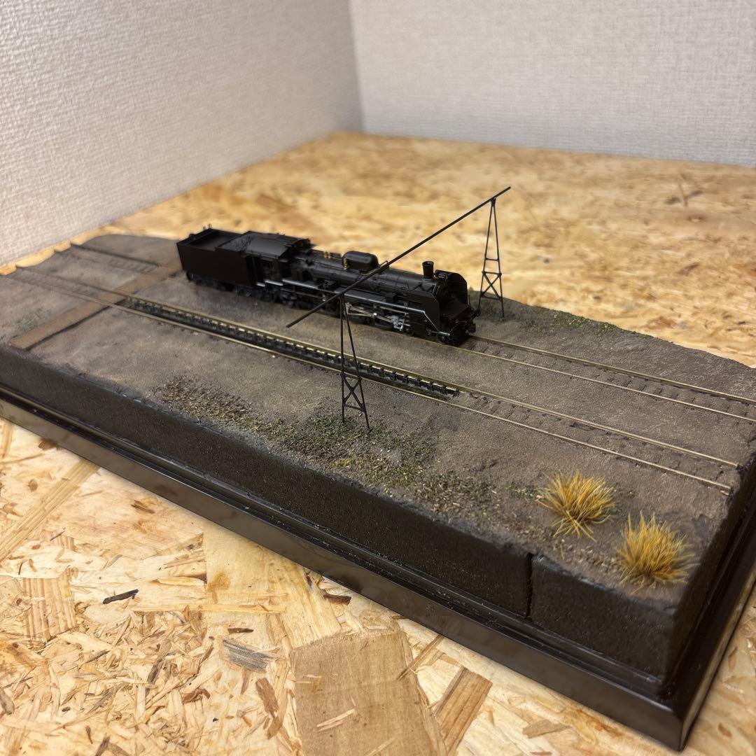 【ケースあり】Nゲージ対応蒸気機関車撮影ベース 機関区ピット付き