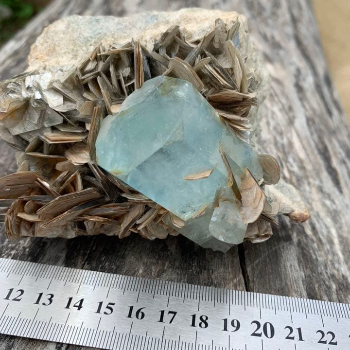 アクアマリン マスコバイト 鉱物 標本 原石