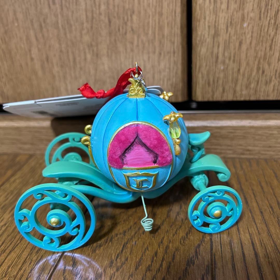 レア　ディズニー　フェアリーゴッドマザーシューオーナメント&カボチャの馬車