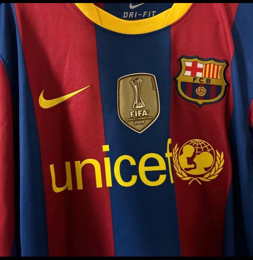 メッシ10 バルセロナ 10-11 長袖 オーセン 上下セット 正規品 美品