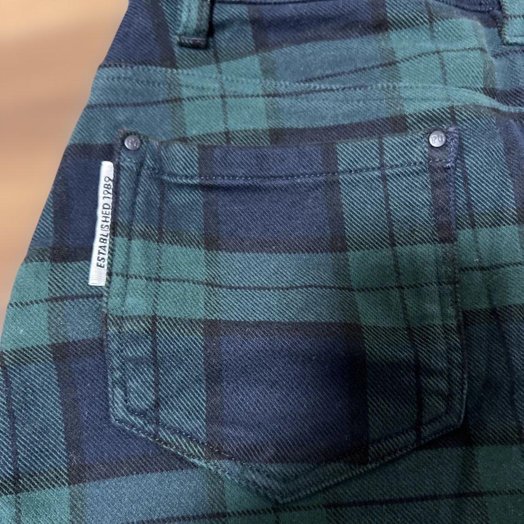 パーリーゲイツ　グリーンブラックチェック スカート