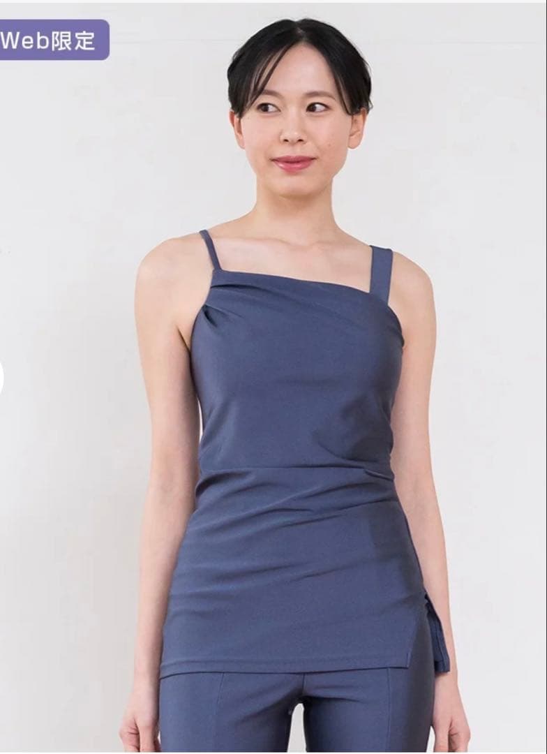 【新品、未開封】SUKALA シャインストレッチアシンメトリーチュニック