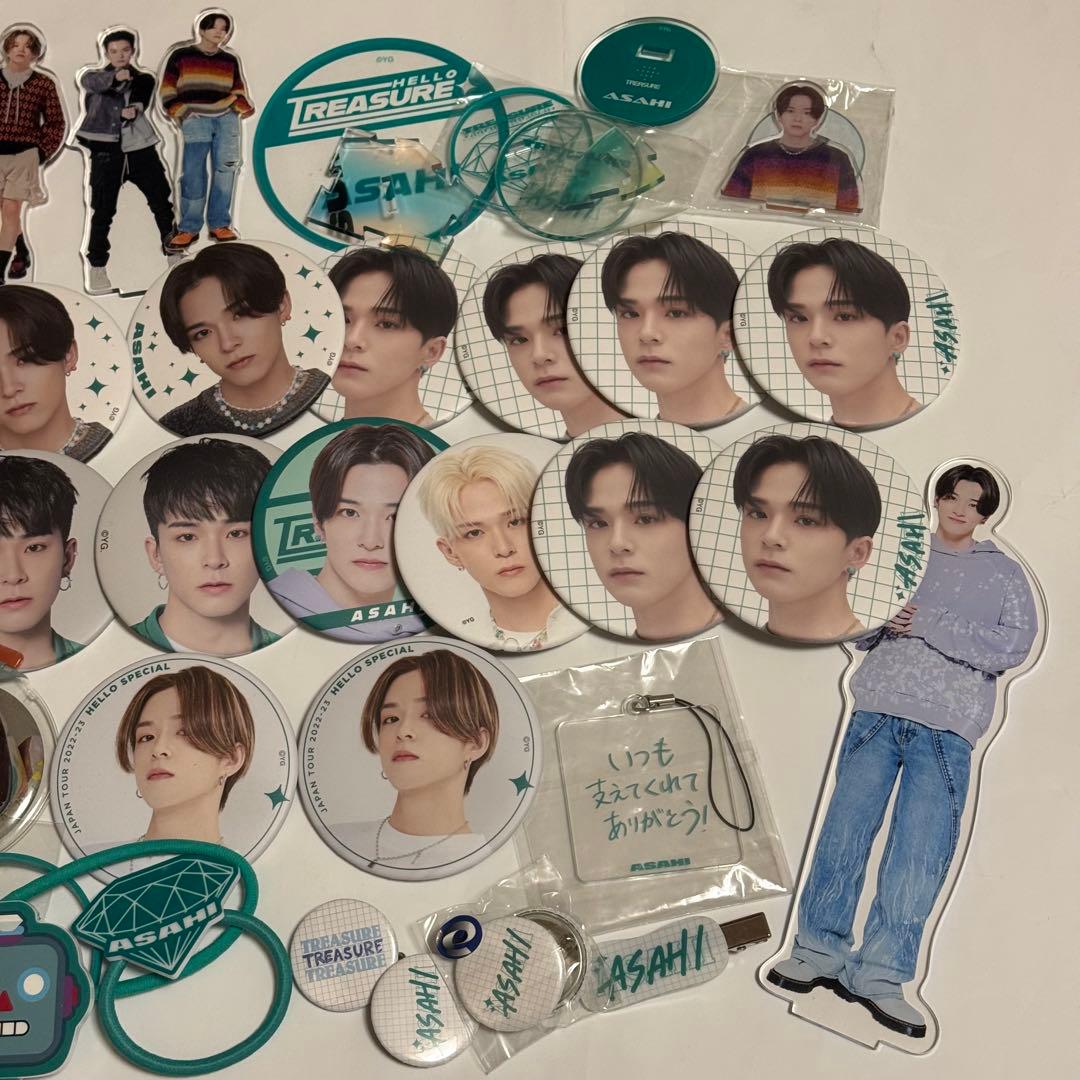 【TREASURE】アサヒ 缶バッジ アクスタ セット