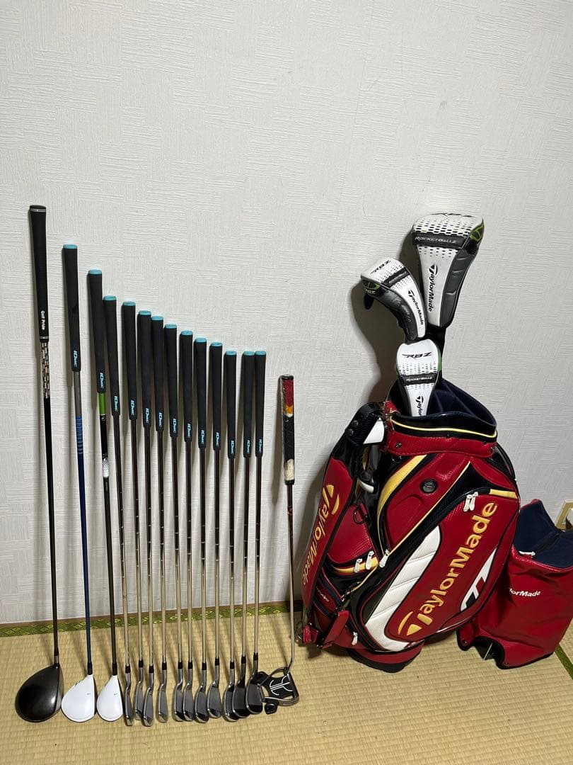 支給品!14本が支給品！超豪華テーラーメイドゴルフセットＸ+キャデバッグ+オマケ