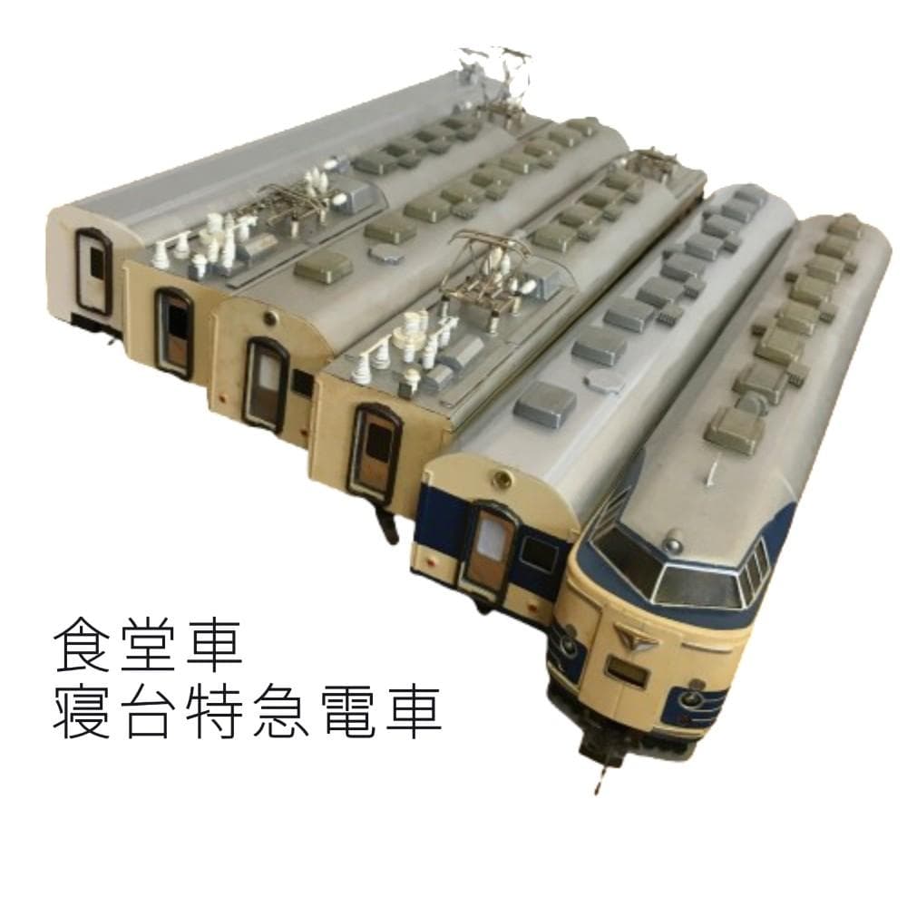 Y 長期保管 カツミ 鉄道模型 6本セット 581系 改造模型 寝台 食堂 S