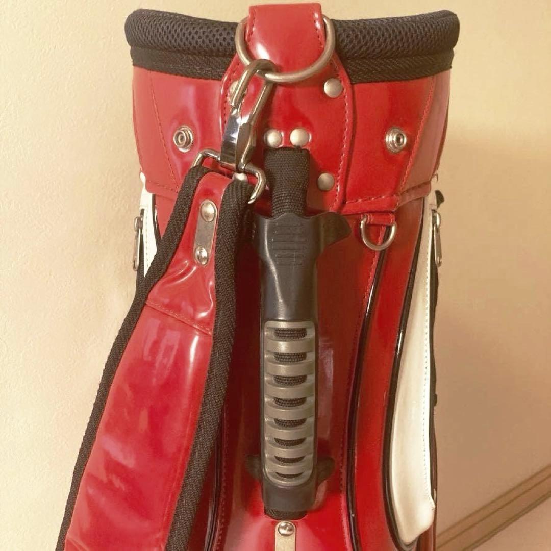 【超希少】コカコーラ　ゴルフ キャディバッグ レッド エナメル ロゴ刺繍 6分割