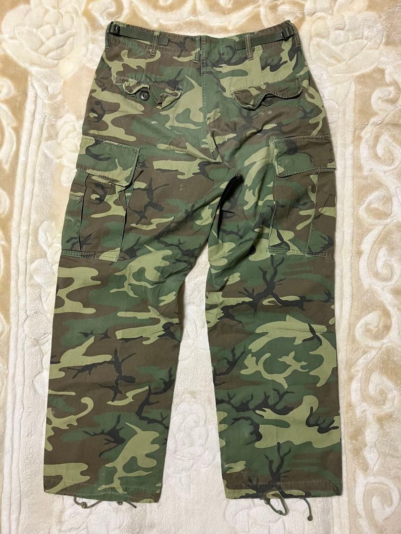 赤　米軍実物　60's ④⑦ ジャングルファティーグ　ERDL ノンリップ