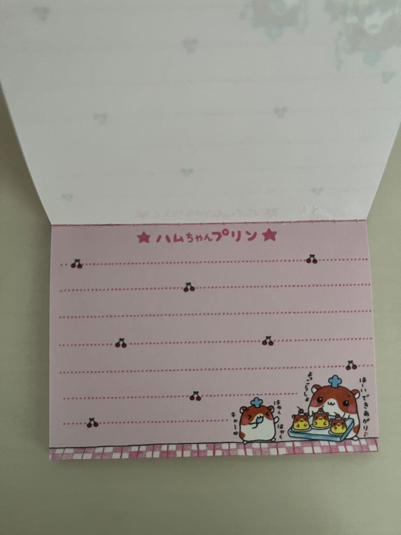平成レトロ　クーリア　ハムちゃんプリン　ハムスター　ミニメモパッド