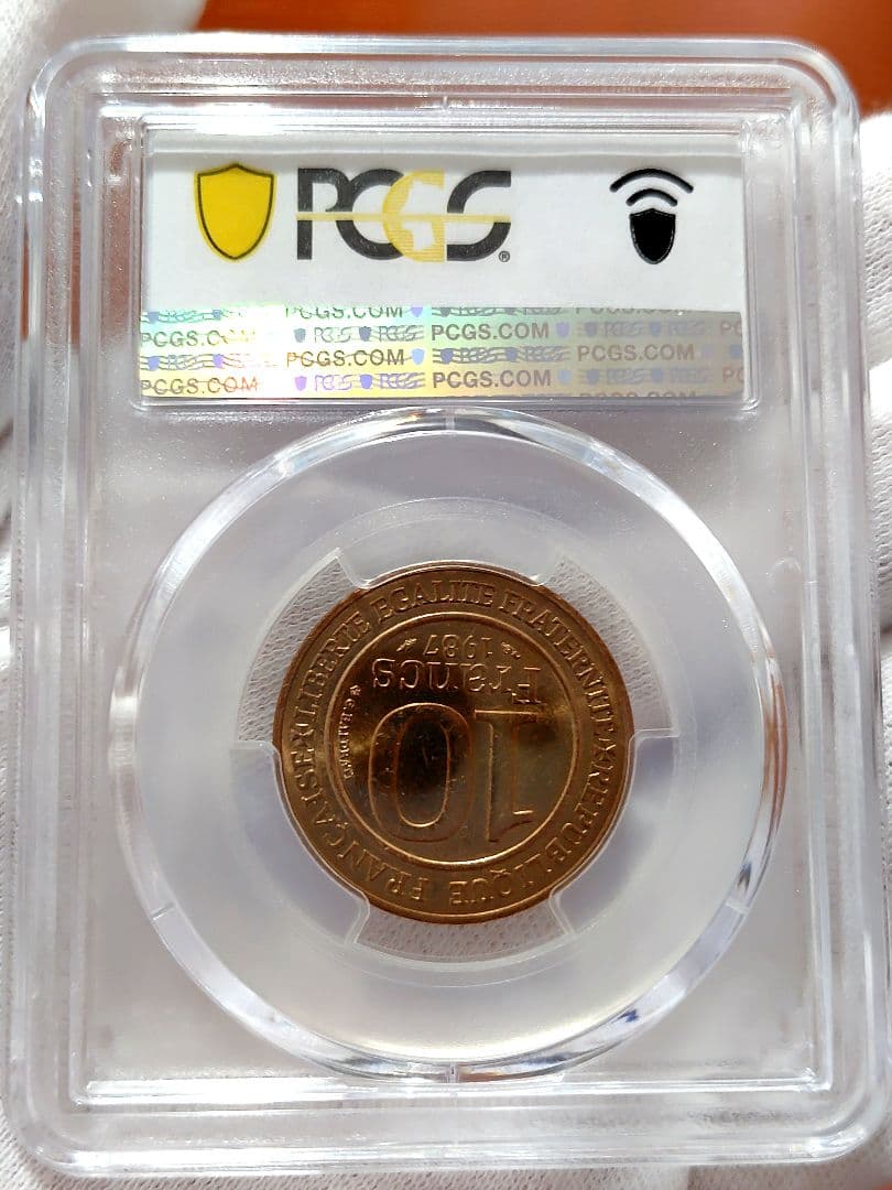 稀少！ ユーグ・カペー　王位継承1000年　ブロンズ貨　PCGS鑑定品
