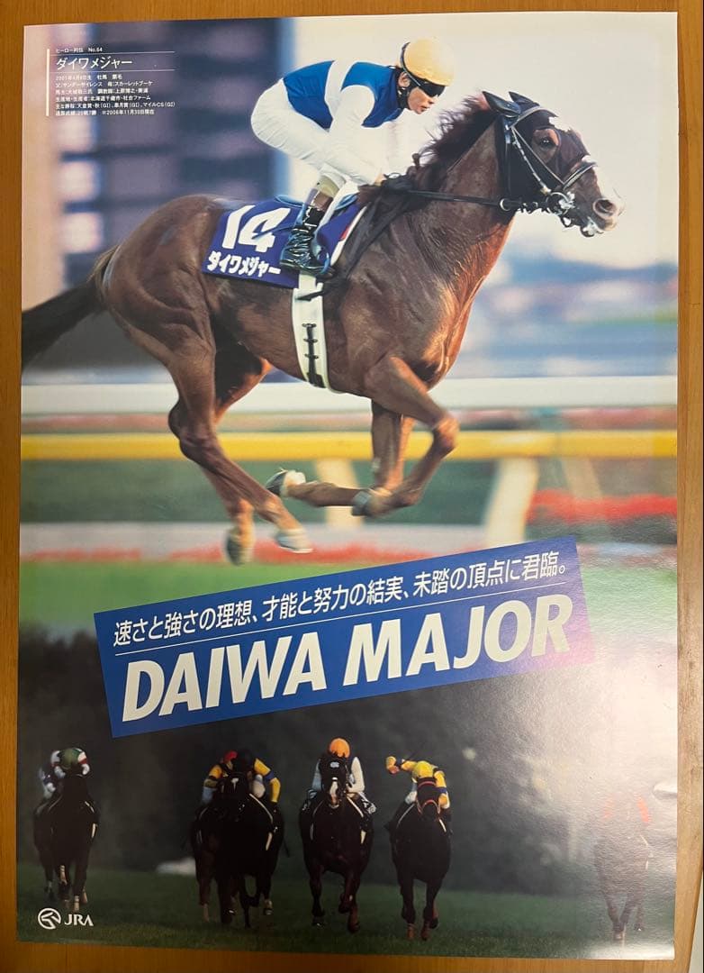 JRAヒーロー列伝 ポスター４枚セット　B 3サイズ