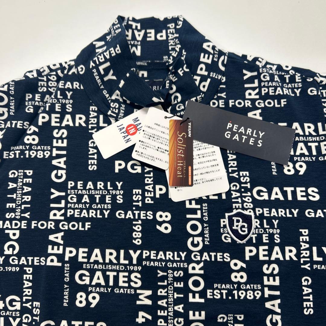 パーリーゲイツ　長袖　モックネック 4 メンズ　ゴルフ