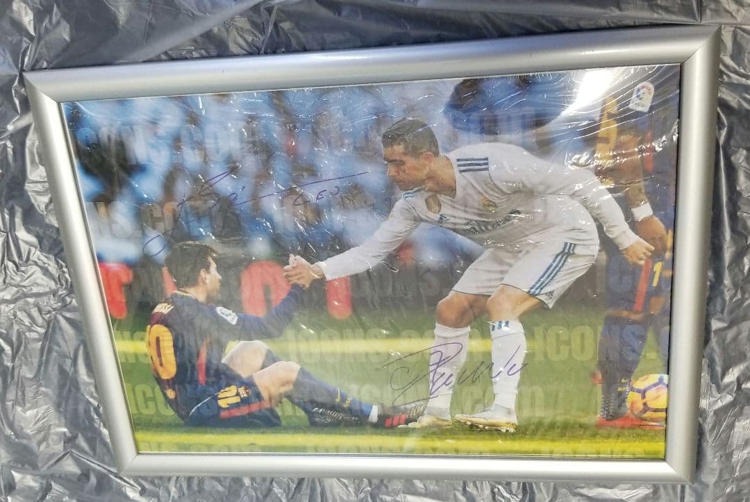 ICONS　メッシ　クリスティアーノ・ロナウド　直筆サイン　フォトグラフ　写真