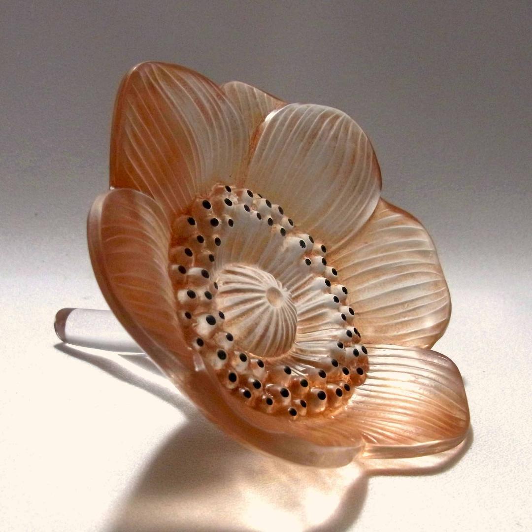 ルネ・ラリック アネモネの花 オブジェ R. LALIQUE