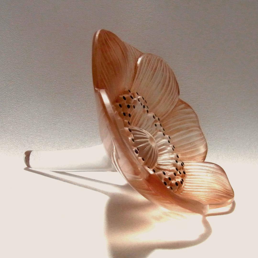 ルネ・ラリック アネモネの花 オブジェ R. LALIQUE