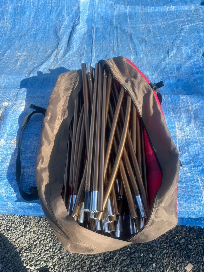 ★  peak ★ ランドロック　アイボリー　ブラウンポール　フルセット