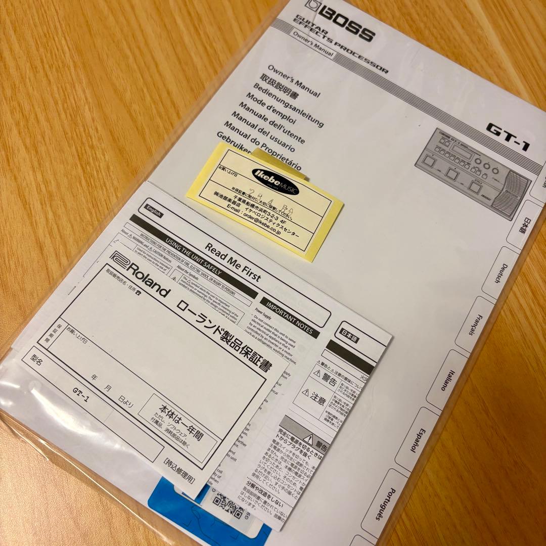 ■新品！■購入証明シールあり！【GT-1／BOSS】ギター・マルチエフェクター