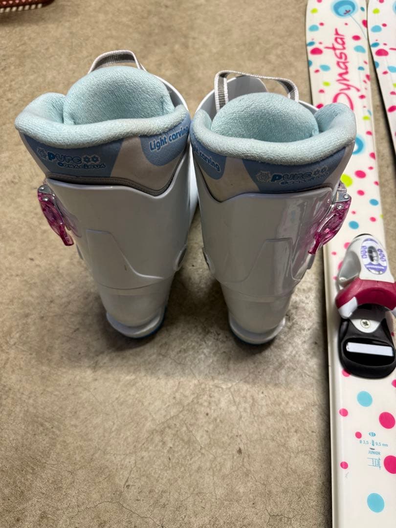 キッズスキー　3点セット　140㎝　子供　ダイナスター　女の子