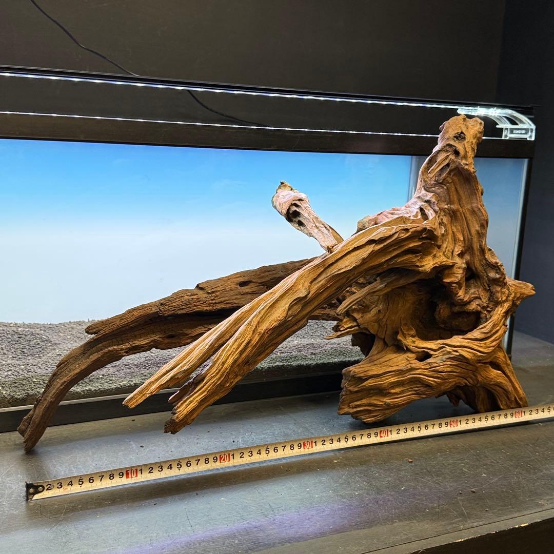 MRW-7288 特大赤系流木　2本セット　90cm水槽用　アクアリウム