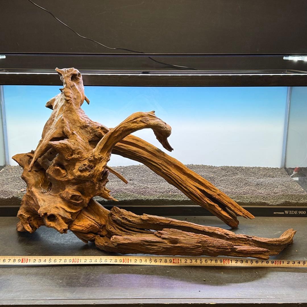 MRW-7288 特大赤系流木　2本セット　90cm水槽用　アクアリウム