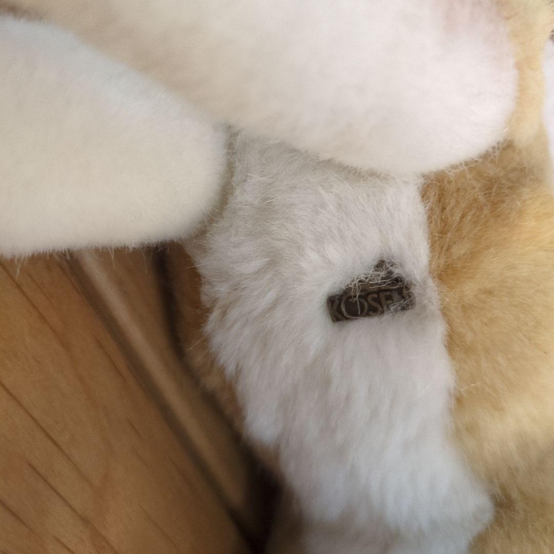KÖSEN 手作り犬ぬいぐるみ 中型 ベージュ