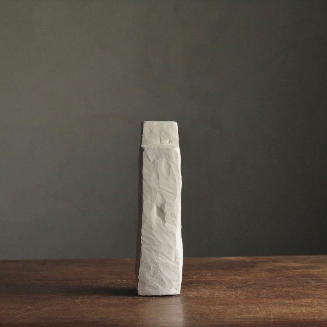 高い塔の家 No.2 石塑粘土 作品 立体sculpture 現代美術