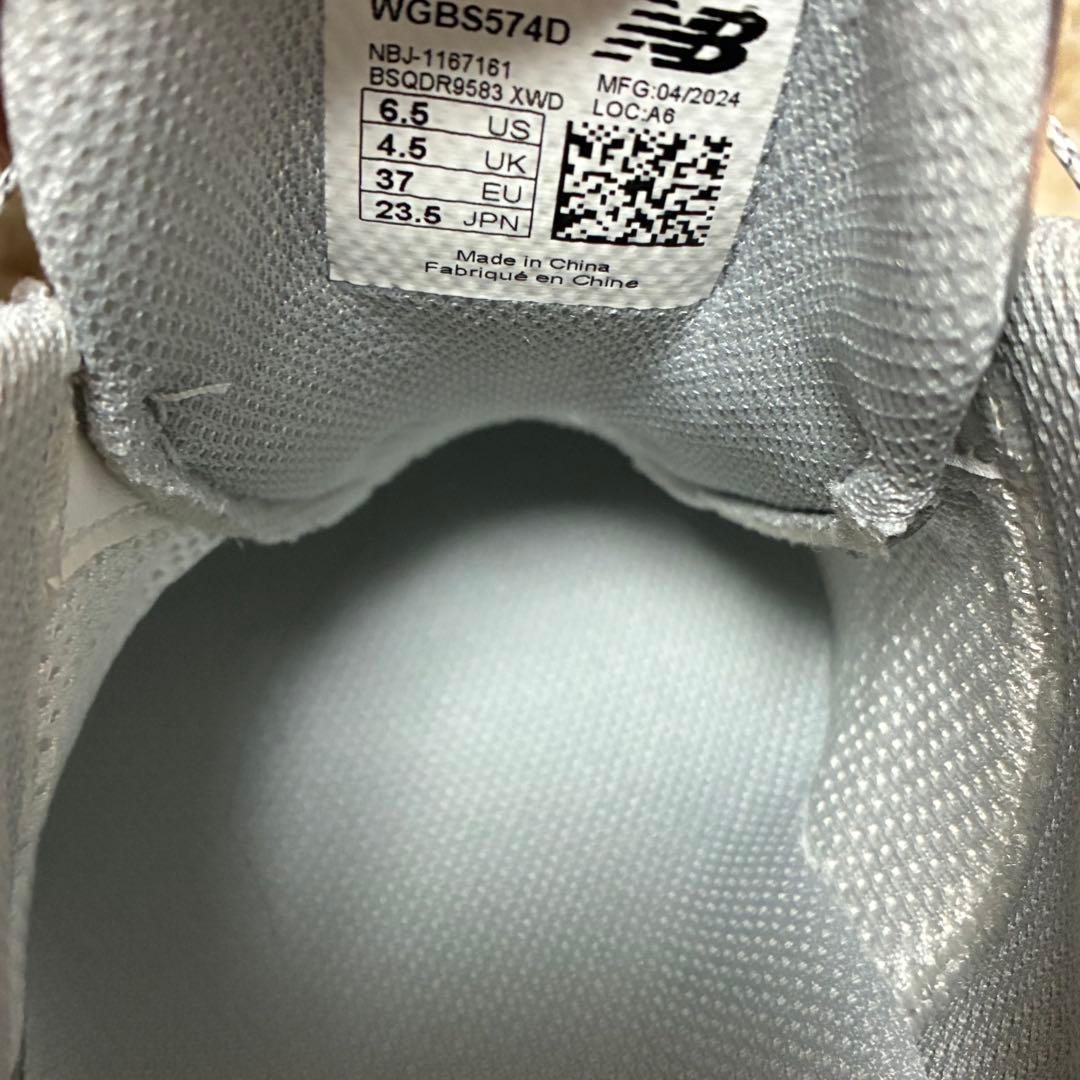 【美品】New Balance ゴルフシューズ BOA シルバー 23.5㎝