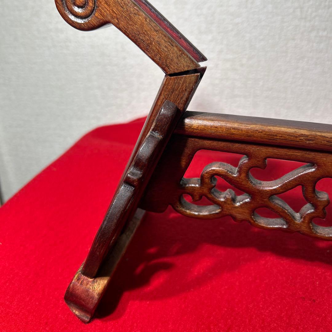 蘇州 蘇繍 両面刺繍 金魚 縁起物 天然木材座 中国工芸品　八角形　風水