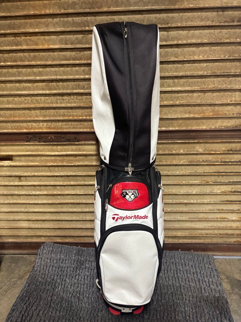 【送料込】テーラーメイド キャディバッグ ゴルフバッグ レッド ホワイト