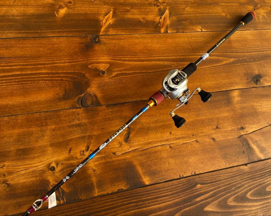 ジギングセット　ジギングリール　3ピースパックロッド　Fujiガイド タイラバ