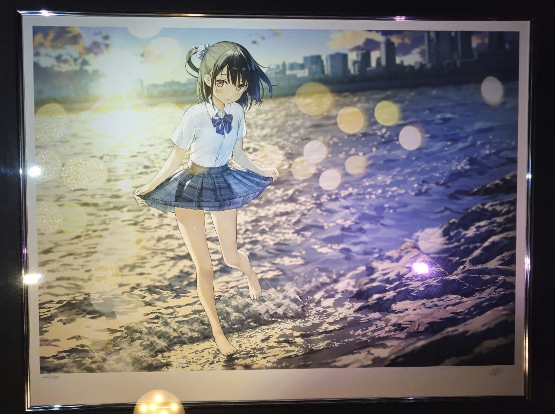 アールビバン カントク 版画 REFLECTION 元箱 保証書有り