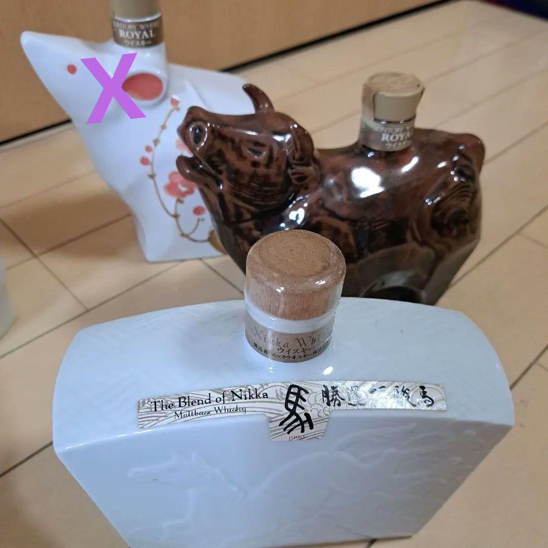 ニッカ ウイスキー 動物型ボトルセット 750ml/サントリーロイヤル5本