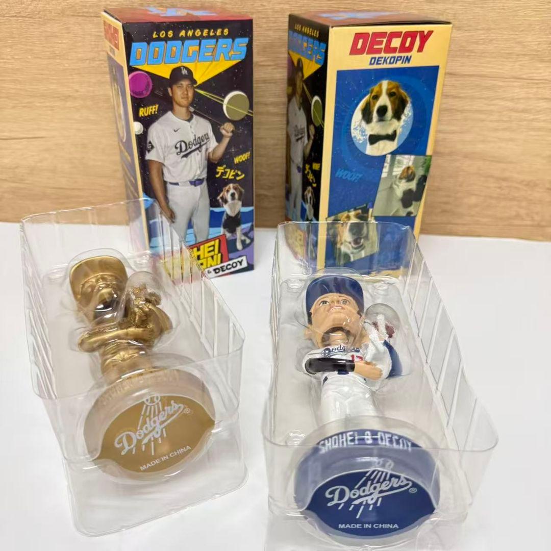 金色 大谷翔平 デコピン バブルヘッド +大谷翔平 デコピン ボブルヘッド